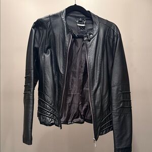 Black Faux Leather Jacket